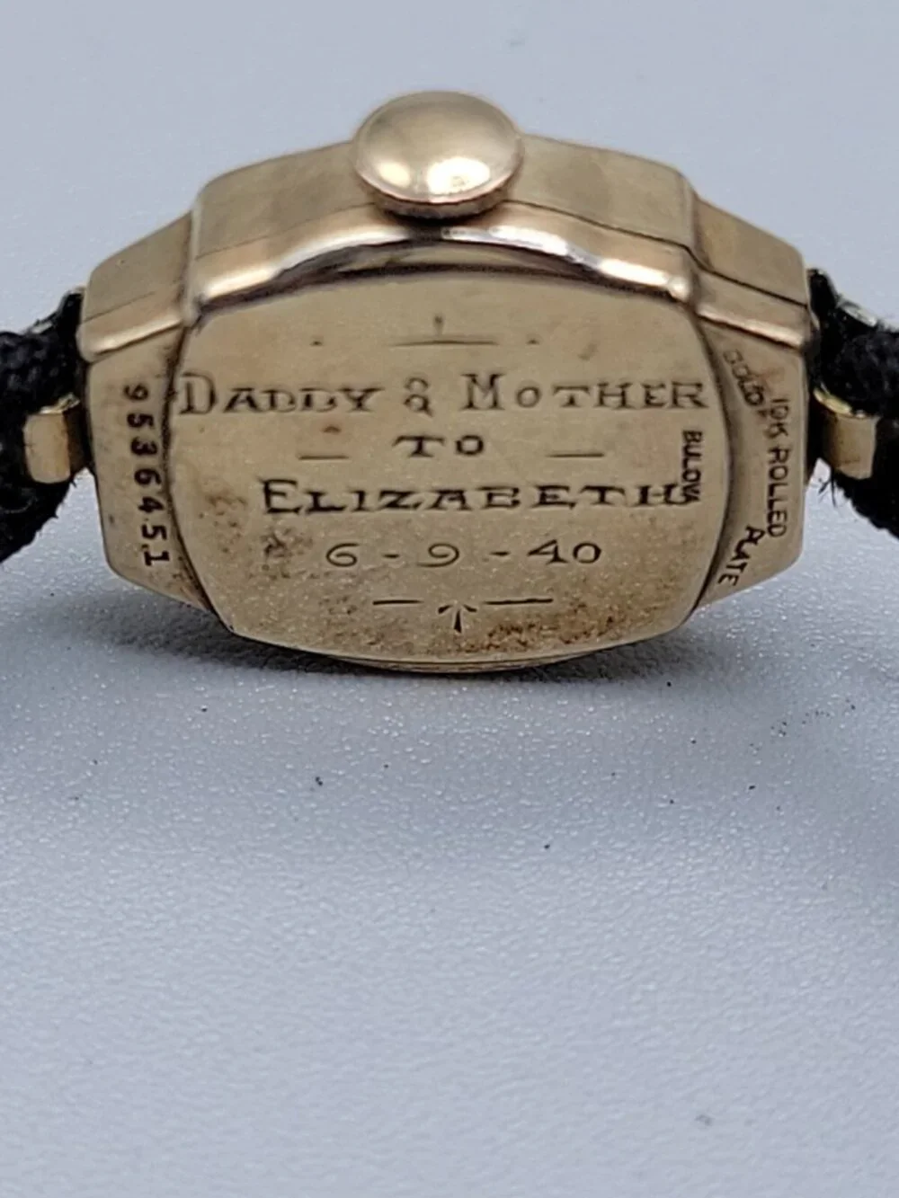 VTG Bulova Ladies 1940s Dolly Madison Watch 10kgp 5.5